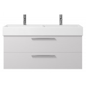 Тумба под раковину Creto Tivoli 120 8-1393W белая на две чаши