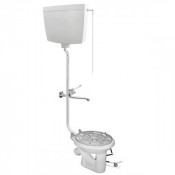 Видуар Комфорт, бачок высокий пластиковый 440141, решетка Т-612, педаль, смеситель