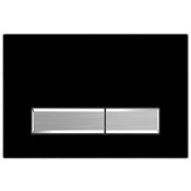 Смывная клавиша Aquatek Slim KDI-0000026 черный-хром