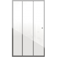 Дверь в нишу Grossman Falcon GR-D90Fa 90х190 стекло прозрачное, профиль хром