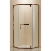 Душевой уголок Grossman Pragma PR-100RGD 100х100 розовое золото