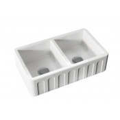 Кухонная мойка Kerasan Hannah Surrey 545001 80х47 белый