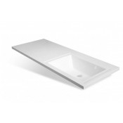 Раковина Style Line Даллас 140 R  СС-00002215 над стиральной машиной Белая 140 см