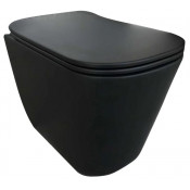 Унитаз приставной Kerasan Tribeca 511831 безободковый черный матовый