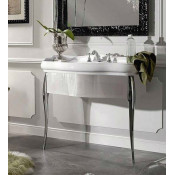 Тумба с раковиной Kerasan Retro 7362K5 белый глянец/ножки 736290 хром