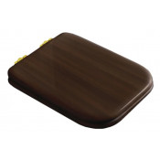 Крышка-сиденье Kerasan Waldorf 418740 с микролифтом noce/золото