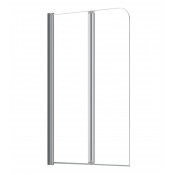 Душевая шторка Azario Boston AZ14180(415+385)140 80х140 хром/прозрачное