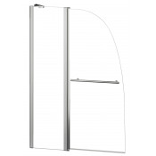 Душевая шторка Azario Boston AZ142TB 100х140 хром/прозрачное