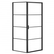 Душевой уголок Azario Richmond AZNAG12211000 100х100 черный/прозрачное