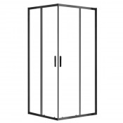 Душевой уголок Azario MILTON AZND1142900Black 90х90 черный/прозрачное