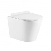 Унитаз подвесной Azario Vento AZ2001SP безободковый с быстросъемным сиденьем микроклифт