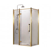 Душевой уголок Azario ONTARIO AZNBB1231L 90х120 золото/узорчатое