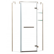 Душевой уголок Azario MONTREAL AZNWG32311000R 100х100 золото/прозрачное