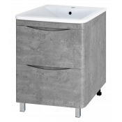 Тумба под раковину Misty Атлантик - 70 с 2 ящ. (серый камень) П-Атл-01070-5012Я