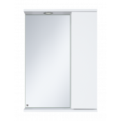 Зеркальный шкаф Misty Лира - 50 правый белый П-Лир04050-013П