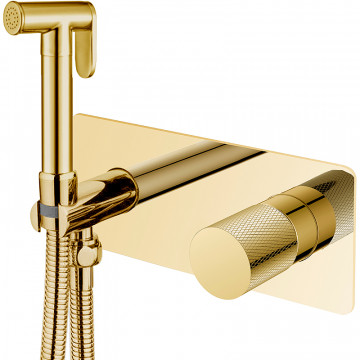 Гигиенический душ со смесителем Boheme Stick 127-GG.2 ручка Touch золото