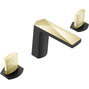 Смеситель для раковины Boheme Venturo 150-BG-TOUCH черный/золото