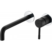 Смеситель для раковины Boheme Uno 465-BCR черный/хром