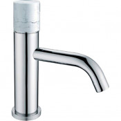 Смеситель для раковины Boheme Stick 121-CR-MR хром/белый