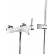 Смеситель для ванны Boheme Uno 463-WCR белый/хром