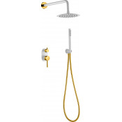 Душевая система Boheme Uno 464-WG белый/золото