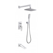 Душевая система встраиваемая Boheme Venturo 374-W-2 белый/хром