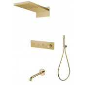 Душевая система встраиваемая Boheme Fusion 130-2-G золото
