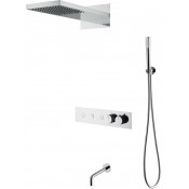Душевая система встраиваемая с термостатом Boheme Fusion 131-2-CR хром