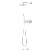 Душевая система Boheme Spectre 454-2-MW с изливом белый матовый