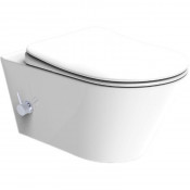 Унитаз-биде Boheme Bello 972-2-W подвесной белый глянец без сиденья