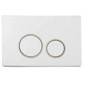 Кнопка смыва Boheme 660 белый/золото