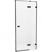 Душевая дверь New Trendy Avexa Black EXK-1551 R 100 черный/прозрачное
