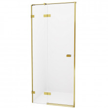 Душевая дверь New Trendy Avexa Gold EXK-1718 L 100 брашированное золото/прозрачное