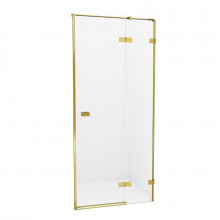 Душевая дверь New Trendy Avexa Gold EXK-1719 R 100 брашированное золото/прозрачное