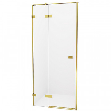 Душевая дверь New Trendy Avexa Gold EXK-1720 L 110 брашированное золото/прозрачное