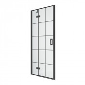 Душевая дверь New Trendy New Renoma Black D-0368A L 100 черный/прозрачное