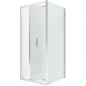 Душевой уголок New Trendy Alta D-0088A/D-0078B 90x80 хром/прозрачное