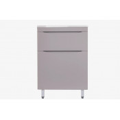 Тумба под раковину Style Line Бергамо 60 СС-00002309 серый антискрейч