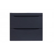 Тумба под раковину Style Line El Fante Бергамо мини 60 Люкс антискрейтч Plus, 60 см, подвесная, черный, СС-00002318