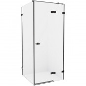 Душевой уголок New Trendy Avexa Black EXK-1561 R 80x70 черный/прозрачное