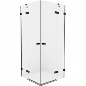 Душевой уголок New Trendy Avexa Black EXK-1613 90x90 черный/прозрачное