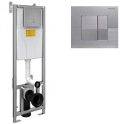 Инсталляция для подвесного унитаза Sanica 52310000000036+52310000000019 хром