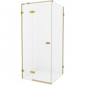 Душевой уголок New Trendy Avexa Gold EXK-1873 L 110x110 брашированное золото/прозрачное
