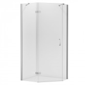 Душевой уголок New Trendy New Azura L (L) 100x80x195 K-0563 хром/прозрачное