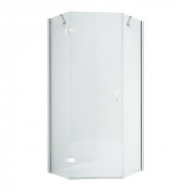 Душевой уголок New Trendy New Azura L 90x90x195 K-0337 хром/прозрачное