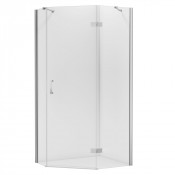 Душевой уголок New Trendy New Azura R (R) 100x80x195 K-0562 хром/прозрачное