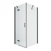 Душевой уголок New Trendy New Renoma Black L D-0207A/D-0111B 120х90 черный/прозрачное