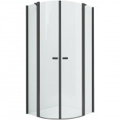 Душевой уголок New Trendy New Soleo Black K-0540 100x100 черный/прозрачное