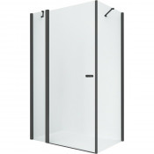 Душевой уголок New Trendy New Soleo Black K-0684 100x120 черный/прозрачное