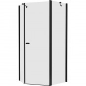 Душевой уголок New Trendy New Soleo Black K-0615 R 100x80 черный/прозрачное